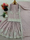 NSR 863 Crep Silk With Embrodary Siquance Work Top With Sharara Dupatta Wholesale Suppliers In Mumbai